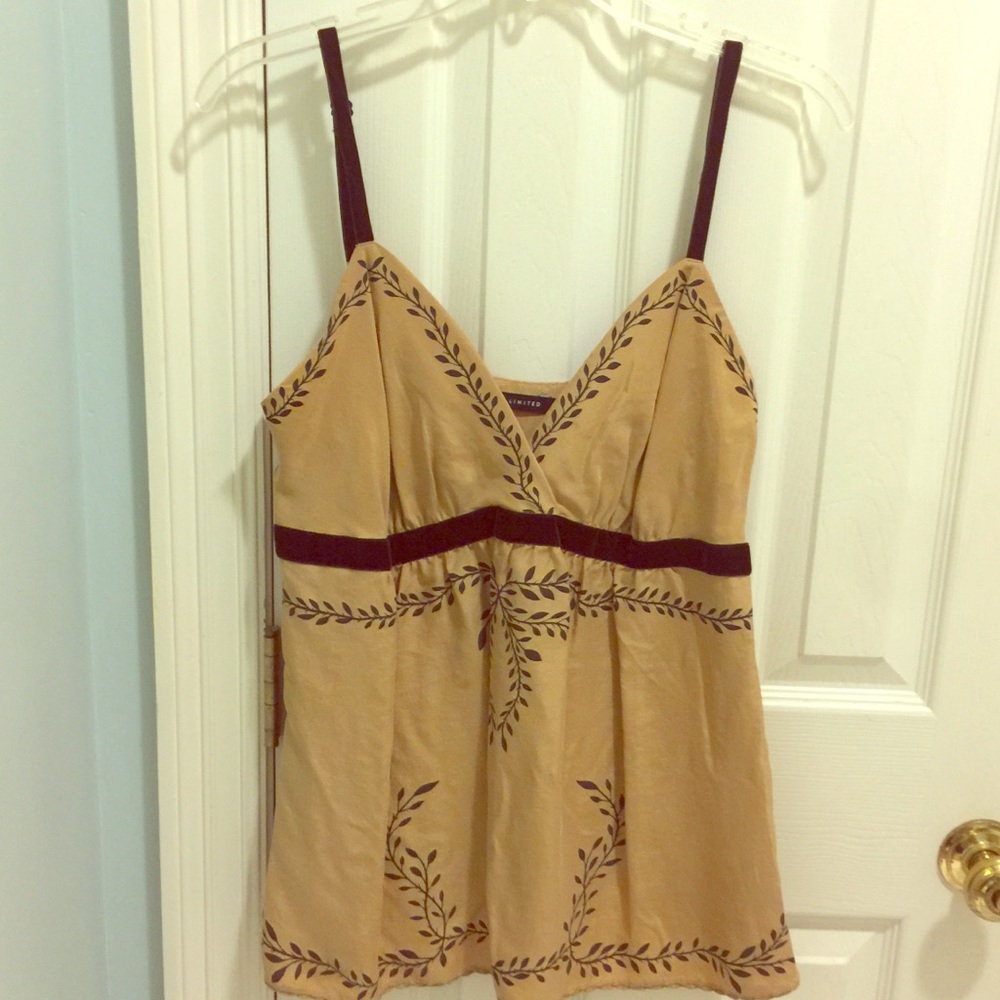 Cute silk tank top